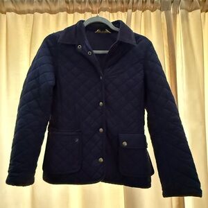 Navy Quilted Kids/Womens Jacket